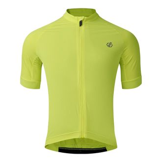 Dare 2B Dare 2B Heren Lightning Korte Mouwen Fietsshirt (Fluo Geel)