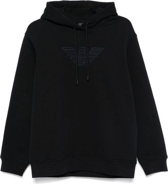 【EMPORIO ARMANI】 ★ Men's Embroidered Drawstring Hoodie ★ A|X ARMANI EXCHANGE mens Icon Project Embroidered Zip Up