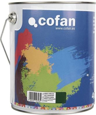 cofan Cofan Esmalte Sint&eacute;tico (4 L) Verde Carruaje, Esmalte Sint&eacute;tico Al Disolvente Disponible En Una Amplia Gama De Colores Y Tonalidades Fabricado A Base 