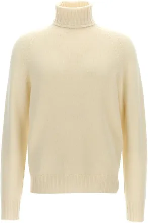Maryya White High Neck Sweater