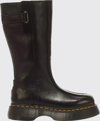 Dr. Martens Stivali Buzz Hi in pelle con suola platform e chiusura a zip laterale