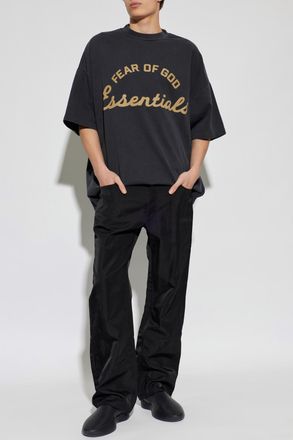 Fear of God T-shirt With Printed Logo, Mens, Grey