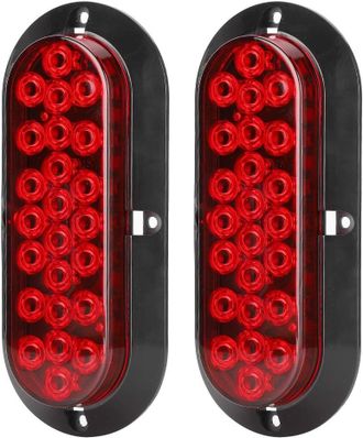 OEM Luz De Freno Trasera Led Ovalada Impermeable, Roja, Para Remolque De Cami&oacute;n