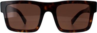 Prada Rectangle Tortoise Dark Brown PR19WS