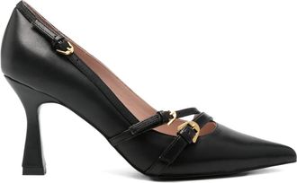 Coccinelle Fernanda 85 mm pumps met gespdetail - Zwart