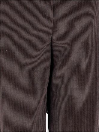 F.it Womens Trousers Corduroy Dark Brown Polyester