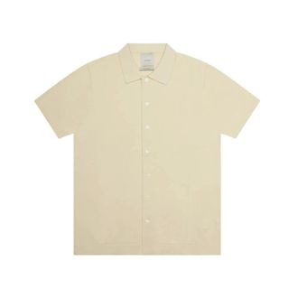 AT.P. CO Short Sleeve Shirts, male, Beige, L, Ivory Shirt for Men