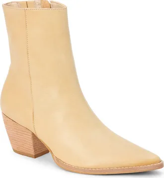 Matisse Footwear Caty Western Pointed Toe Bootie in Biscotti at Nordstrom, Size 9.5