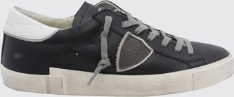 Philippe Model Sneakers basse Paris in pelle con effetto usurato e logo Scudetto