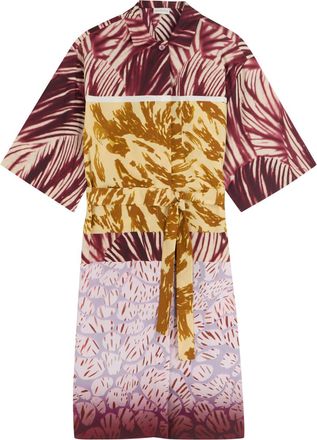 Dries Van Noten Doralia Printed Cotton Mini Shirt Dress - Multicoloured 1 - S (UK8-10 / S)