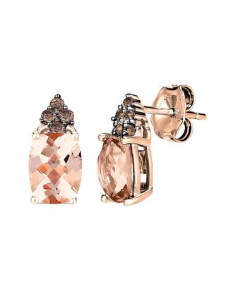 Le Vian Euphoria Chocolate 14K 1.46 Ct. Tw. Diamond & Morganite Earrings