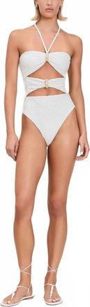 Devon Windsor Isla One-Piece Swimsuit In Porcelain