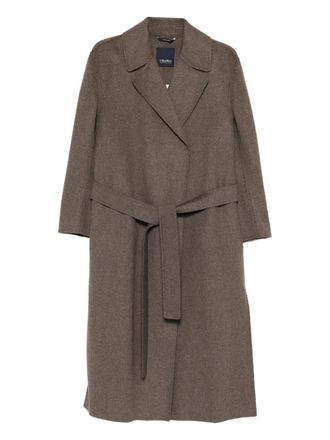 Max Mara Cappotto con cintura - Marrone