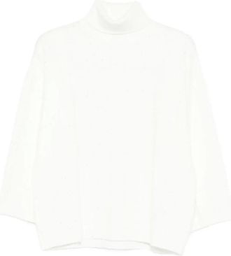 Marella Maglione a collo alto Lido - Bianco