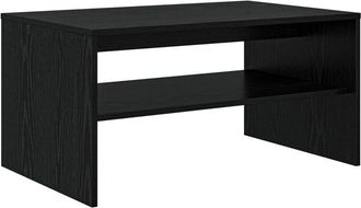 vidaXL Mesa De Caf&eacute; Roble Negro 80 X 50 X 40 Cm Madera De Ingenier&iacute;a Vidaxl