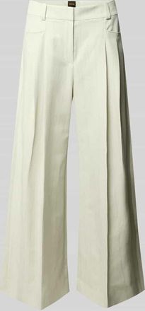 Boss Orange by Hugo Boss BOSS Orange Loose Fit Weite Hose mit Leinen-Anteil Modell TAKORA in Lind, Gr&ouml;&szlig;e 34