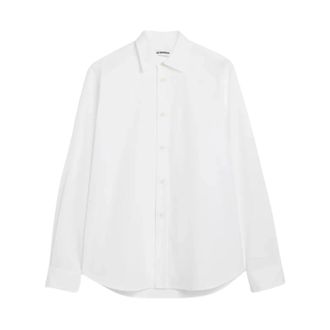 Jil Sander Camicia in Popeline di Cotone - - Blouses & Shirts - Donna - Bianco - S