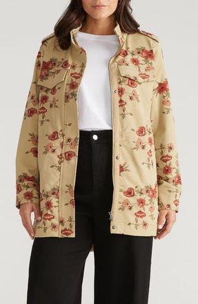 Universal Standard Vineyard Stretch Twill Jacket in Wild Flower Bouquet Print at Nordstrom, Size 2Xl