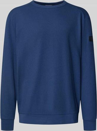 Tom Tailor Regular Fit Langarmshirt aus Baumwoll-Mix in Blau, Gr&ouml;&szlig;e XXXL