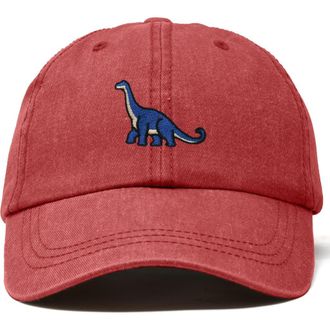 Dalix Brachiosaurus Dad Cap in Washed Red at Nordstrom
