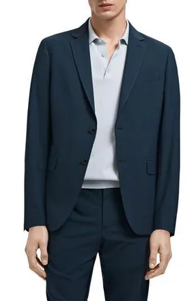 Mango Slim Fit Suit Jacket in Indigo Blue at Nordstrom Rack, Size 40