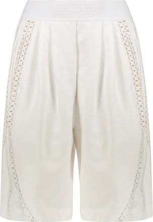 Alberta Ferretti Fitness, Dames, Wit, XS, Katoen, Katoenen shorts