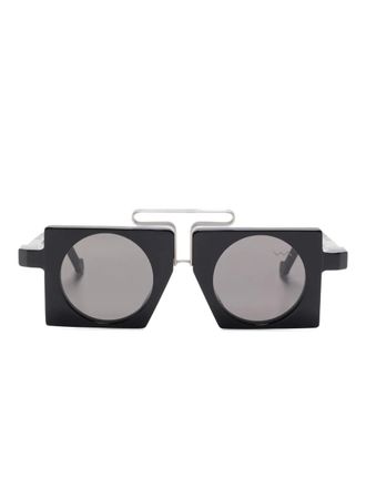 Vava geometric-frame sunglasses - Black