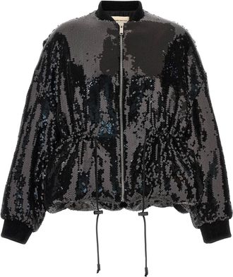 Alexandre Vauthier Womens Sequin Bomber Jacket