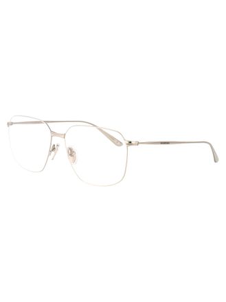 Balenciaga BB0414O Metal Square Frame Eyeglasses - Silver