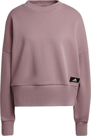 adidas (WMNS) adidas W Fi 3s Crew Stripe Sports Round Neck Pullover Long Sleeves Purple Pink Hoodie HD8998
