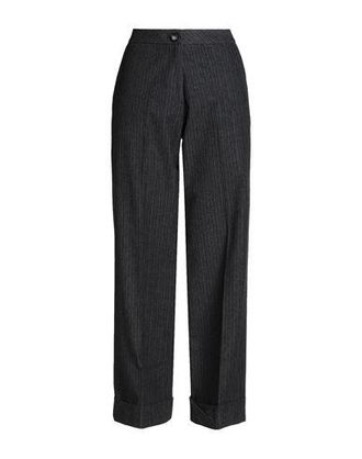 8 by YOOX STRIPED COTTON FLANNEL CHINOS