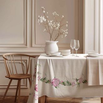 Dmora Mantel Parosata, Lavable A 30&deg;, Forma Rectangular, 150x250 Cm Multicolor