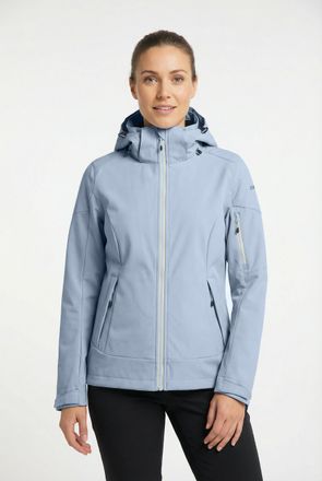 Icepeak Softshelljacke ICEPEAK BATHGATE, Damen, Gr. 36, light blau, Obermaterial: 100% Polyester, Jacken Softshelljacke