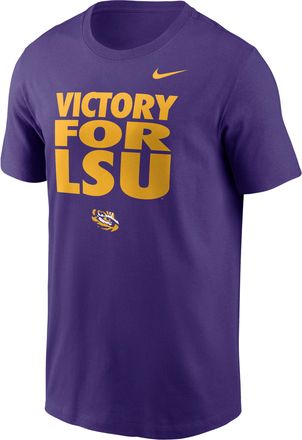 Nike LSU Sideline Slogan Nike Mens Dri-FIT College Long-Sleeve T-Shirt in Purple | 02ET51LLSN-H2B