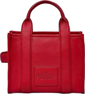 Marc Jacobs Womens Small Leather Tote Bag True Red Shoulder