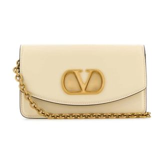 Valentino Garavani Cross Body Bags, female, White, Size: ONE SIZE VLogo Signature Shoulder Bag