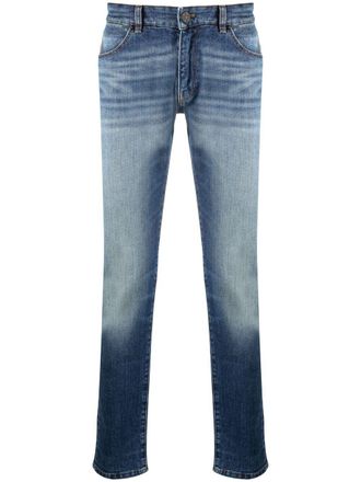 Pantaloni Torino low-rise straight-leg jeans - Blue
