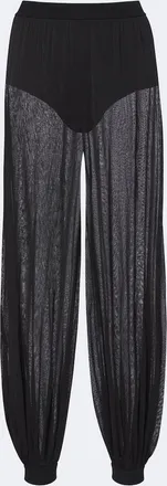 SIMKHAI Flora sheer knit balloon pants