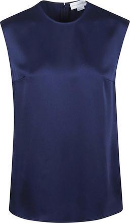 Stella McCartney Dames, Tops, Blauw, Maat: 2XS Satijn