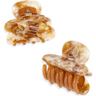 Machete Jewelry Twin Heirloom Assorted 2-Pack Claw Clips in Baja Tortoise at Nordstrom