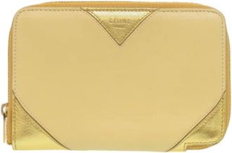 Celine Pre-owned Wallets, female, Beige, Size: ONE SIZE Pre-owned Vintage Leather Wallet