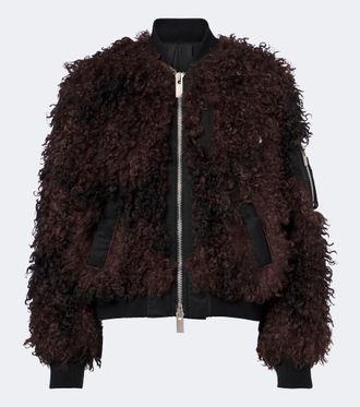 sacai Oversized bomber jacket