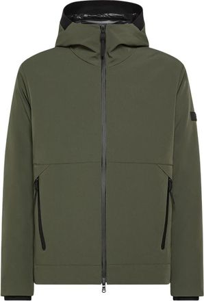Peuterey Gladde Primaloft Bomber met Zwarte Details - Heren - Winterjassen - Groen - S - Nylon - Jassen