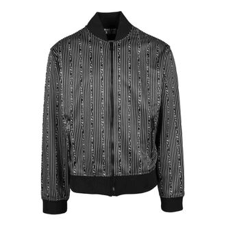 Versace Jeans Couture Bomber Jackets, male, Black, S, Stylish Sweatshirt in Polyester Fabric