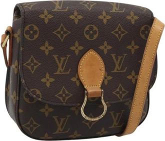 Louis Vuitton Pre-owned Saint Cloud MM Schoudertas - Dames - Vintage Schoudertas - Bruin - ONE Size - Leer - Vintage