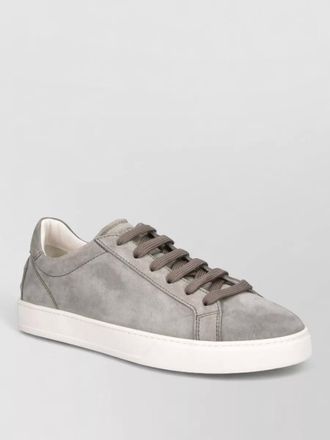Tod's lace up low top suede rubber sole