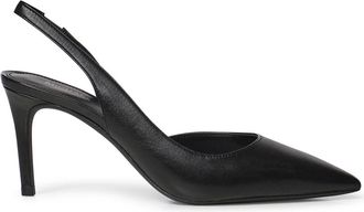 Michael Kors Alina Flex Leren Pomp - Dames - Pumps - Zwart - 36 1/2 EU - Leer - Schoenen