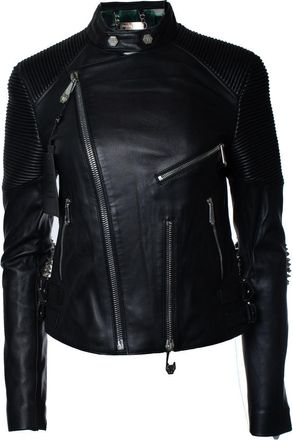 Philipp Plein Philipp Plein, leather biker jacket with studs