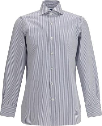 Finamore Camicia a righe - Bianco