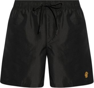 Versace Zwembroek met patch - Heren - Strandmode - Zwart - M - Badmode